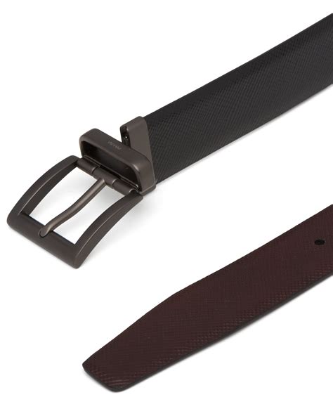 prada reversible belt|prada belt with pouch.